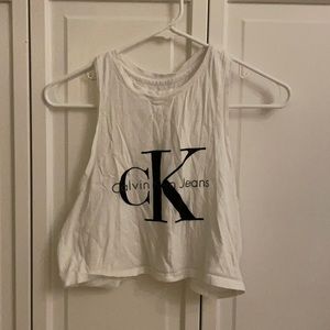 Calvin Klein white muscle tank